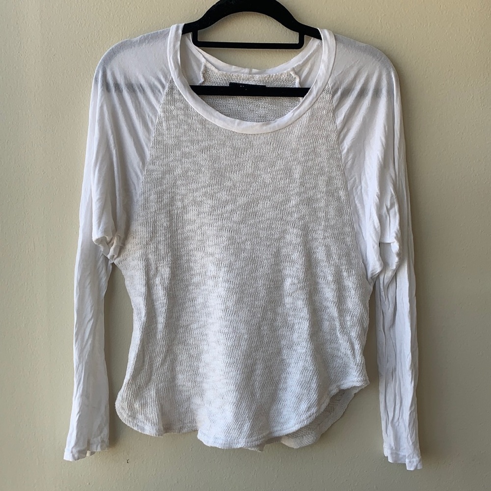Micheal Lauren two toned tee knit combo